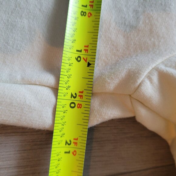 Disney Minnie Mouse Womens Crewneck Sweatshirt W/ Floral Embroidery Graphic Ivor - Picture 7 of 7